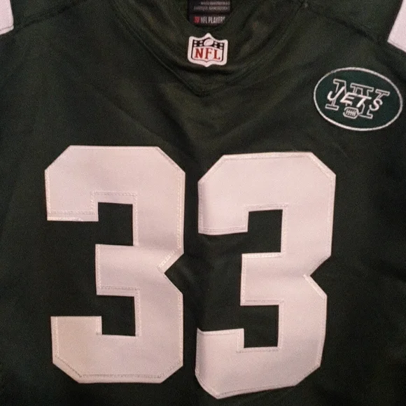 NFL Nike 40 on Field NewYork Jets football Jersey number 33 Ivory size 40 med - Picture 5 of 6